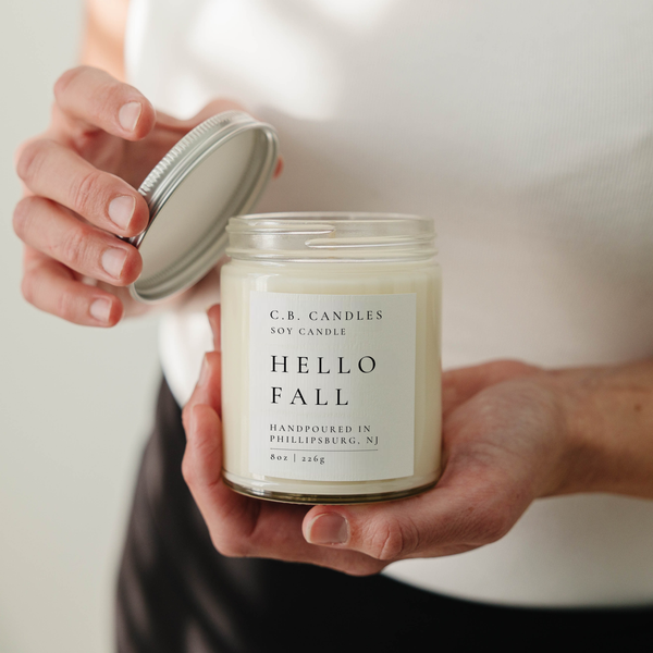 Hello Fall Candle