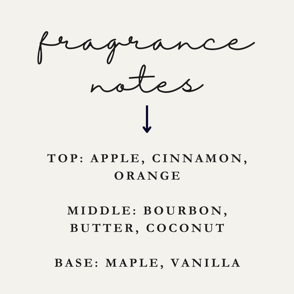Apples + Maple Bourbon Wax Melt