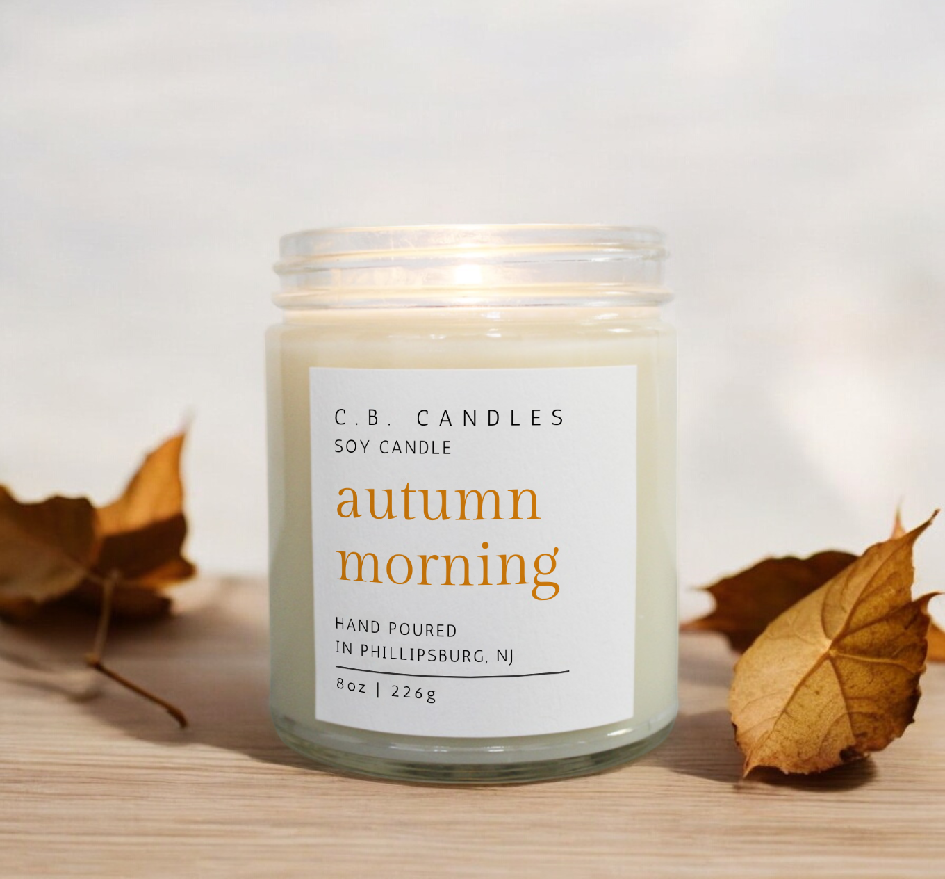 Autumn Morning Candle