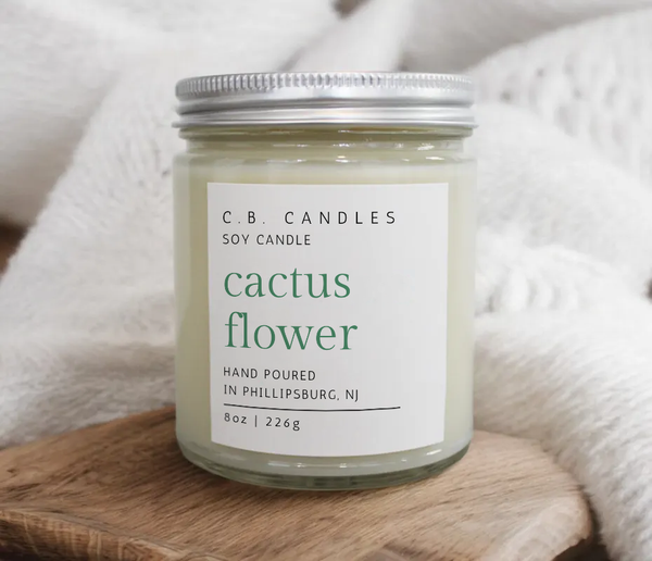 Cactus Flower Candle