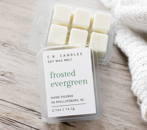 Frosted Evergreen Wax Melt