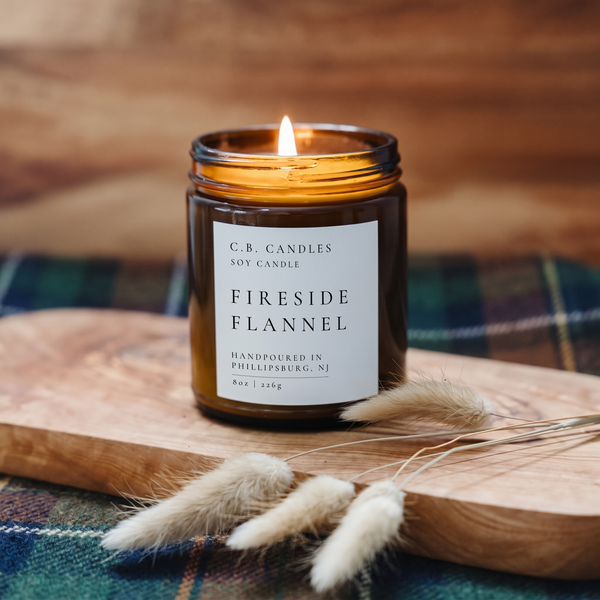 Fireside Flannel Candle