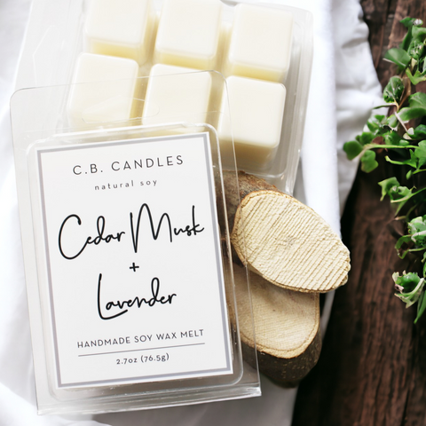 Cedar Musk + Lavender Wax Melt