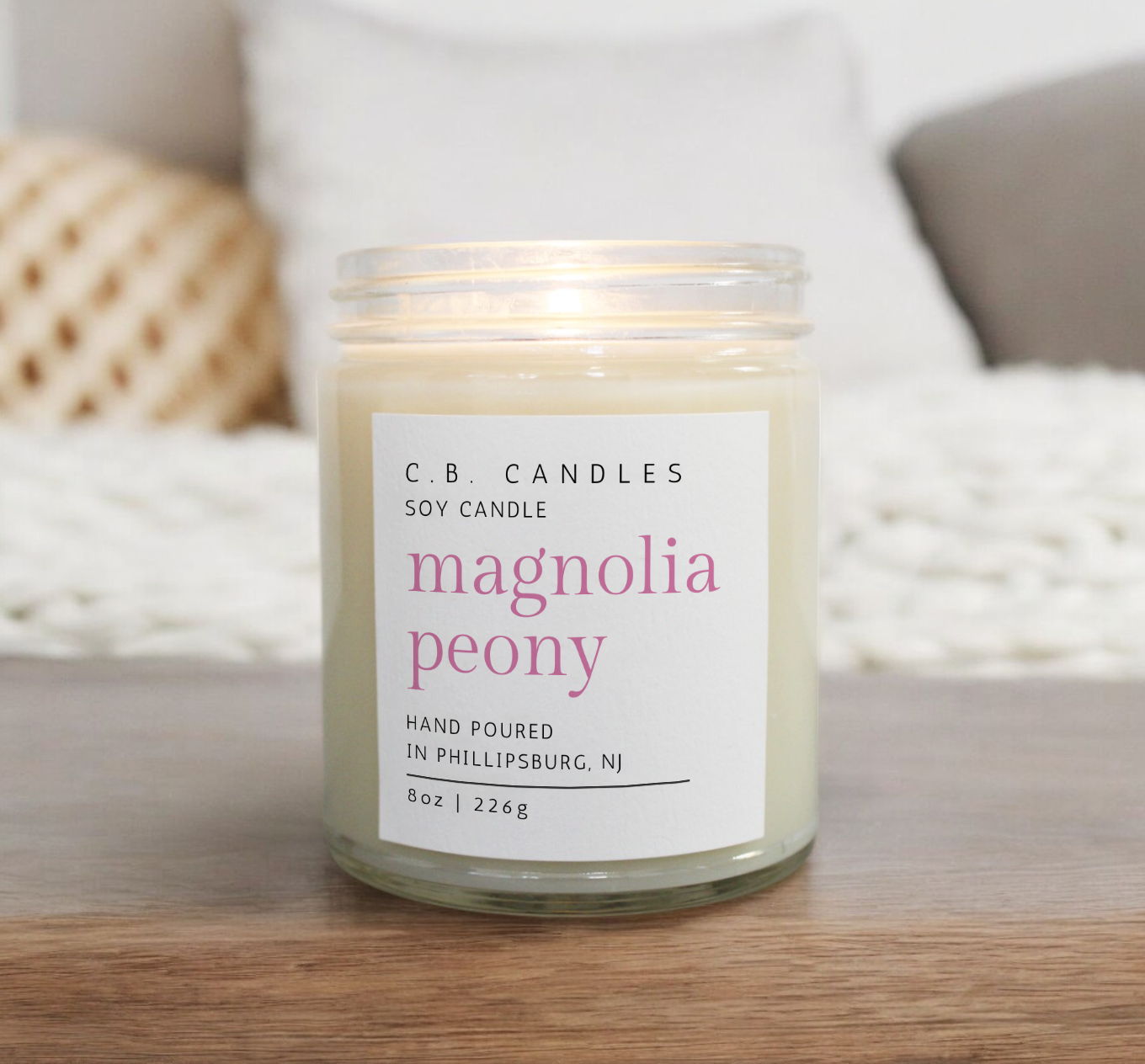 Magnolia + Peony Candle