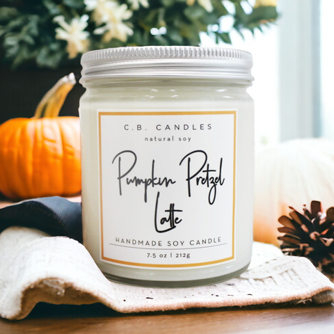 Pumpkin Pretzel Latte Candle