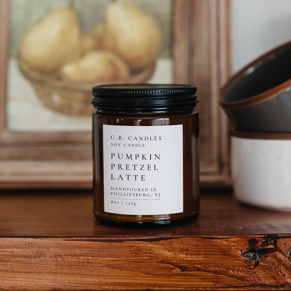 Pumpkin Pretzel Latte Candle