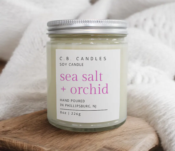 Sea Salt + Orchid Candle