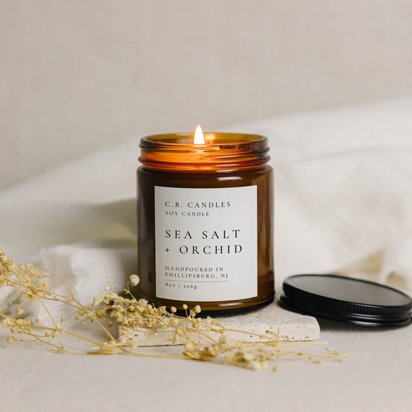 Sea Salt + Orchid Candle
