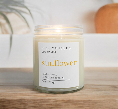 Sunflower Candle